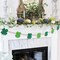 St. Patrick's Day Decorations, Felt Shamrocks Wood Bead Garland for St. Patrick's Day Decor, Lucky Green St. Patrick's Day Felt Banner for Fireplace Mantel Walls